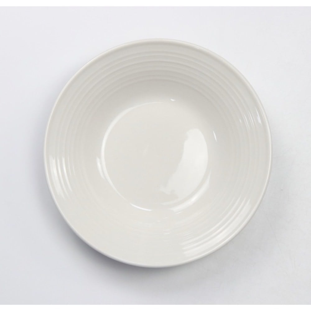 Prato de sopa branco PURE em porcelana 22cm