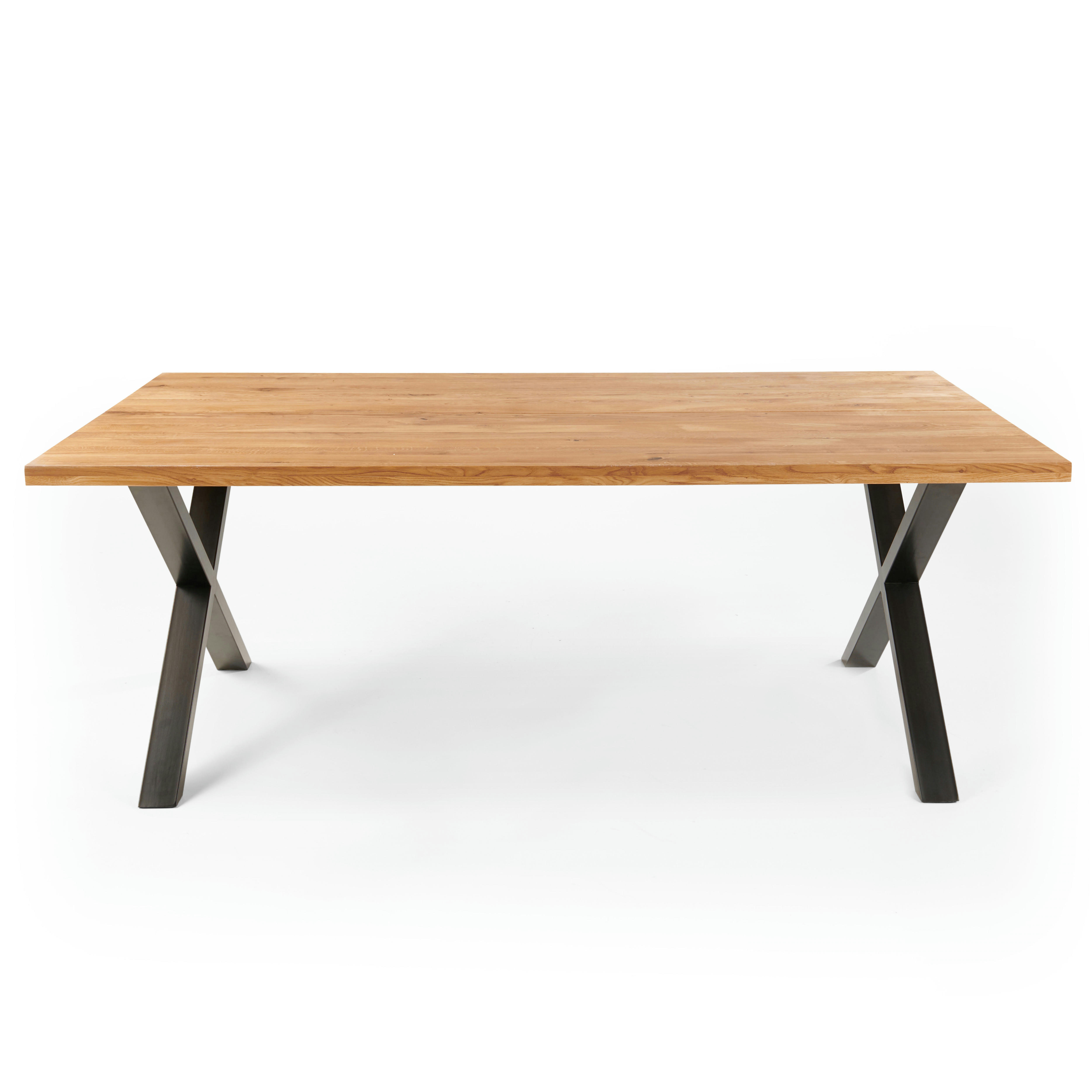 INGA - Table à manger en bois 240 x 95 x 75 cm