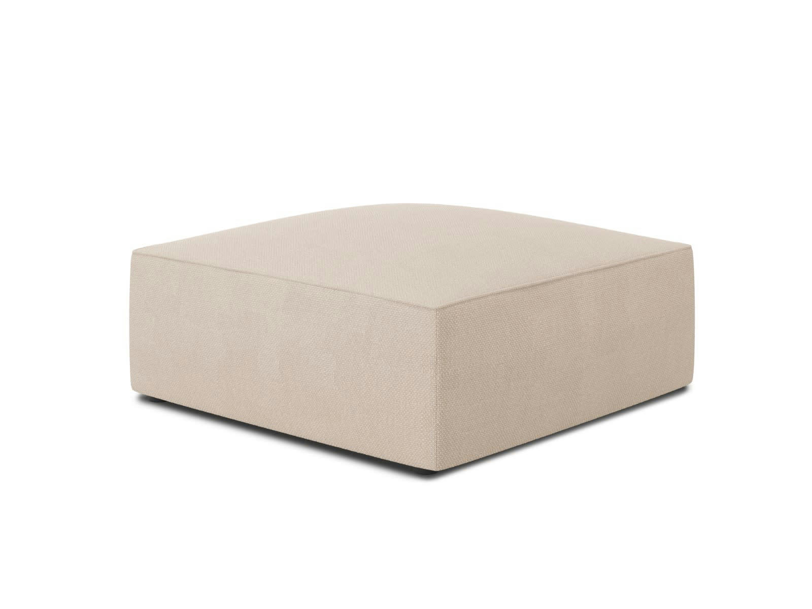 RUBY - Pouf 1 place en tissu structurel beige