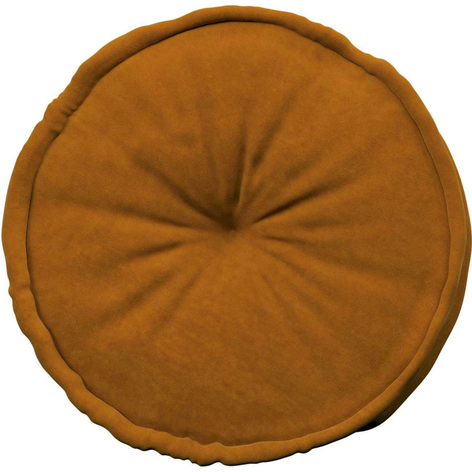 POSH VELVET - Pouf Polyester Jaune