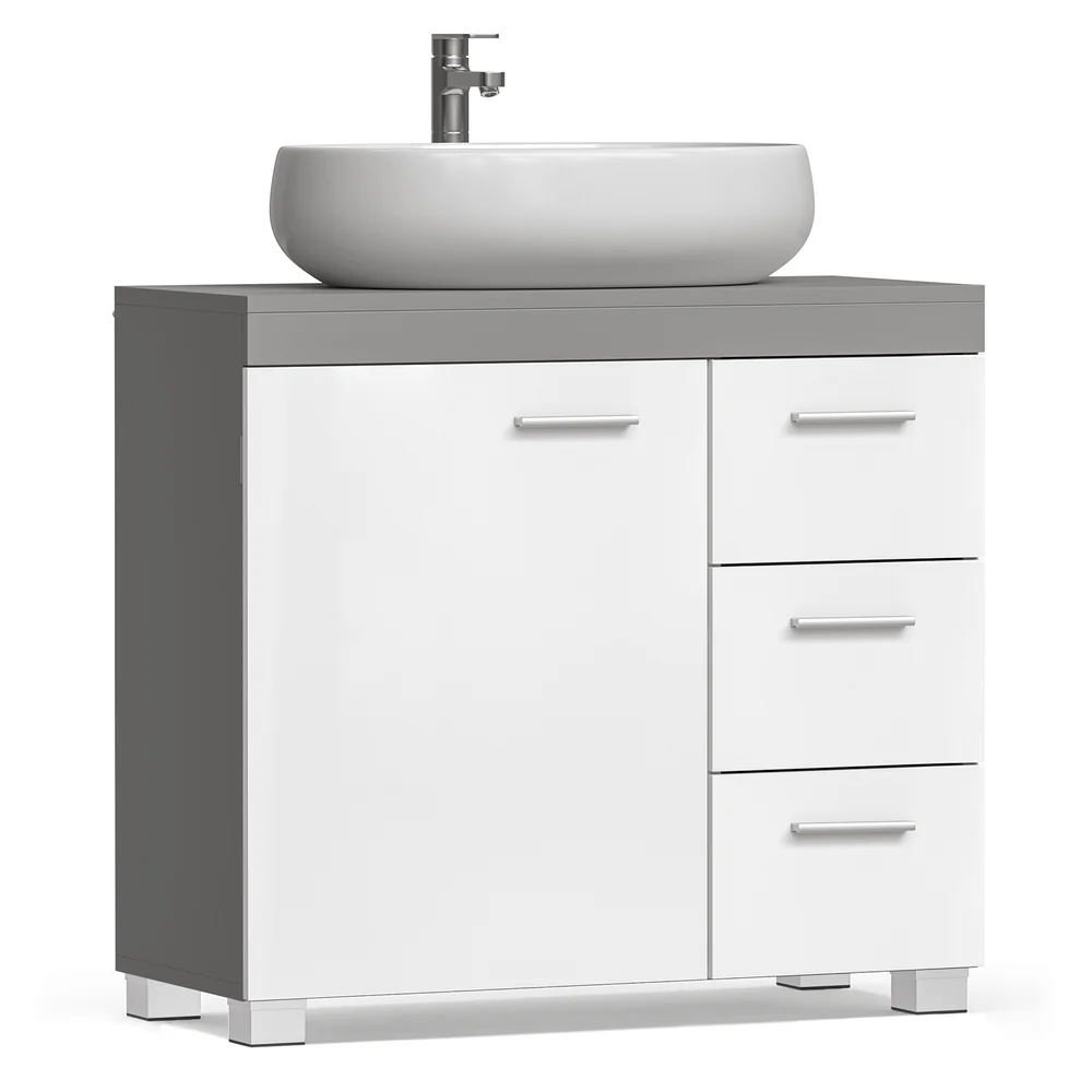 Meuble sous lavabo blanc