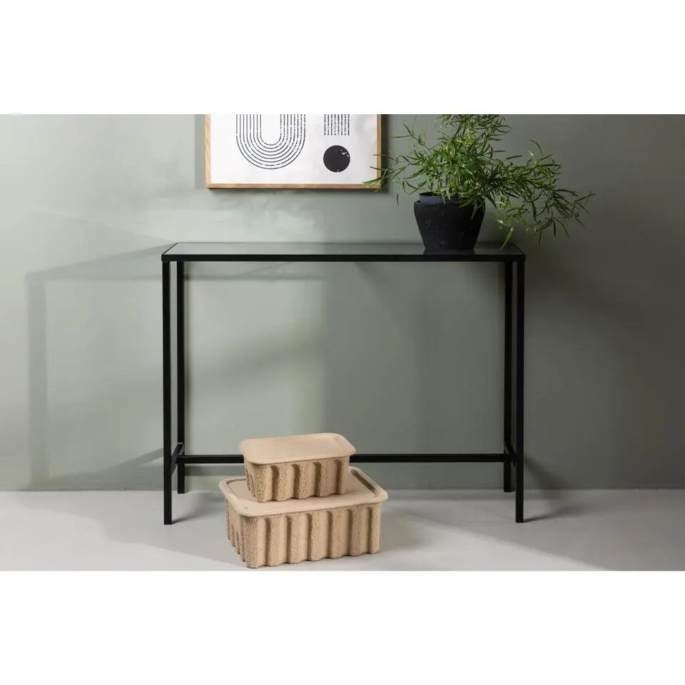 Svea - Leon sidetable - 100 cm - zwart