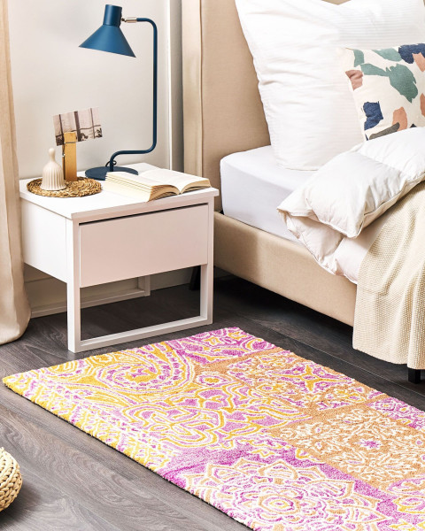 Dywan orientalny vintage 80x150 cmwielokolorowy