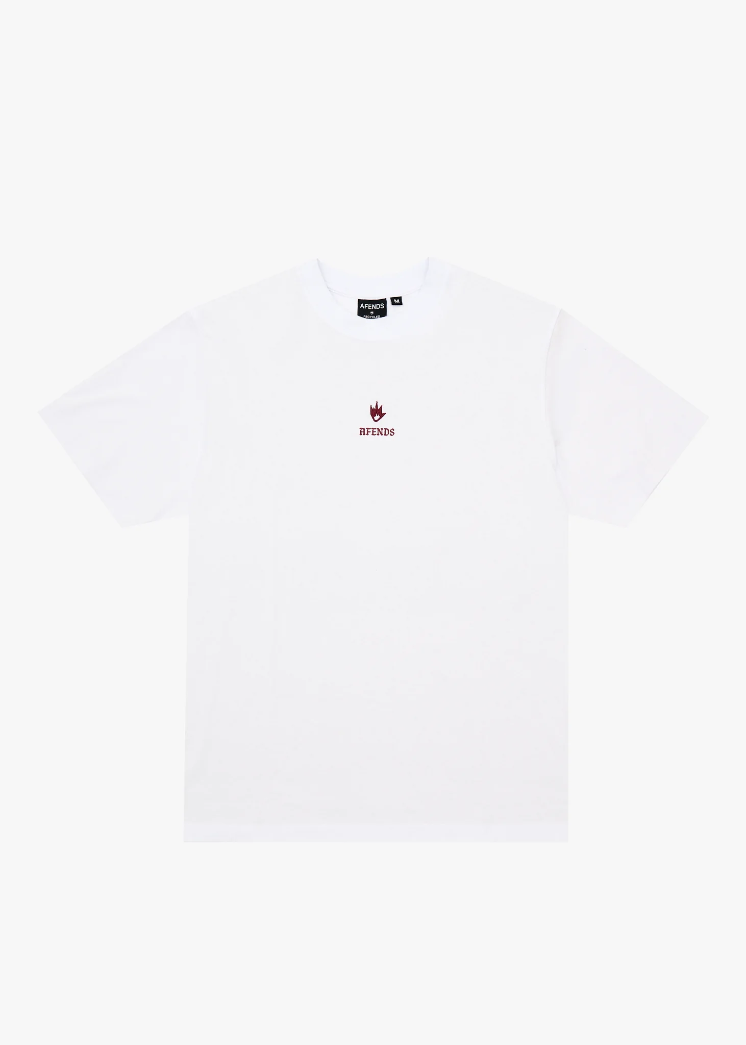 AFENDS Mens Burnin - Retro Tee - White