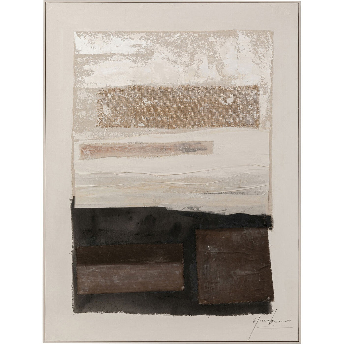 Kare Design Schilderij Lontano 90x120cm beige