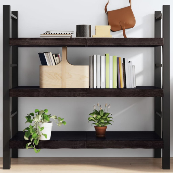VidaXL Półka ciemnobrązowa 120x50x(2-6) cm