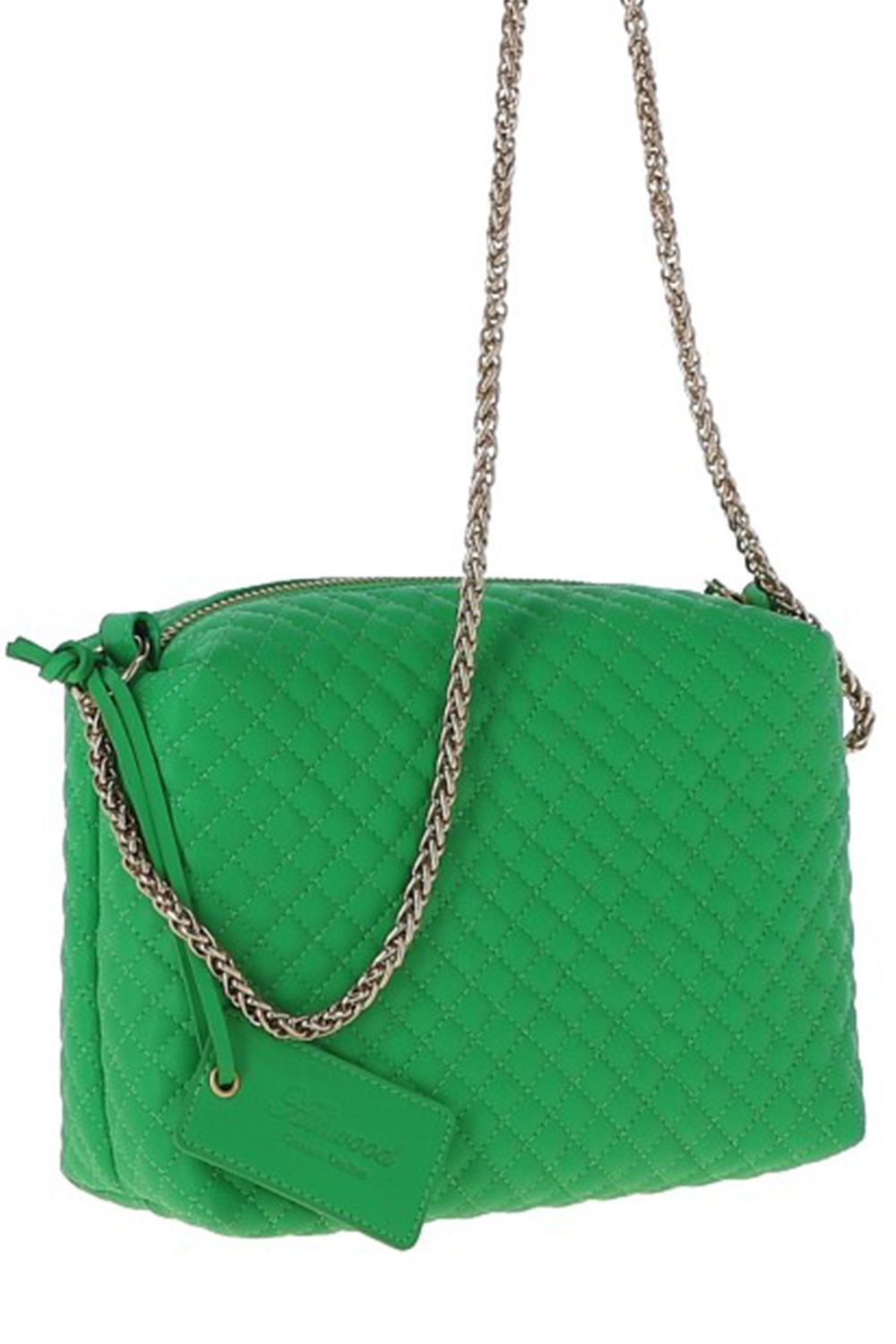 Ashwood Leather Real Leather Small Quilted Shoulder Chain Bag