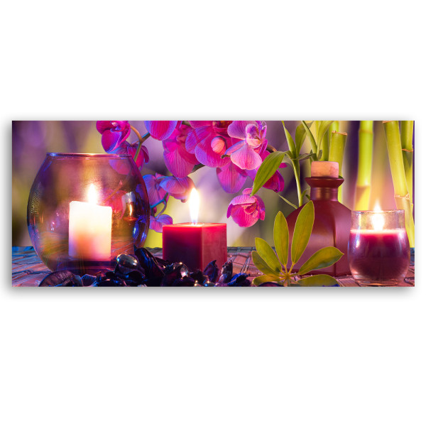Feeby Obraz na płótnie, Zen Spa Orchidea 90x30