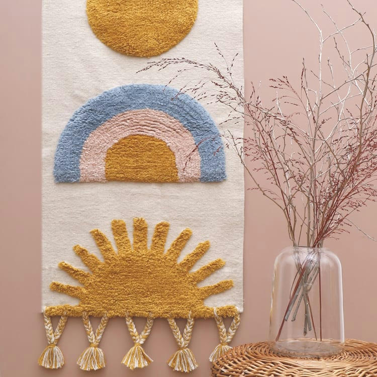 - Tenture murale arc-en-ciel et soleil Sunshine