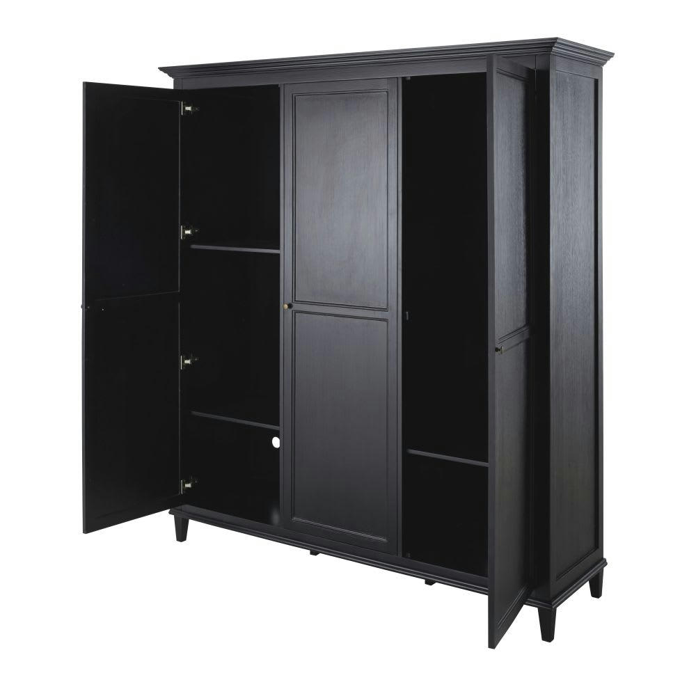 Cambronne - Armoire 3 portes noire