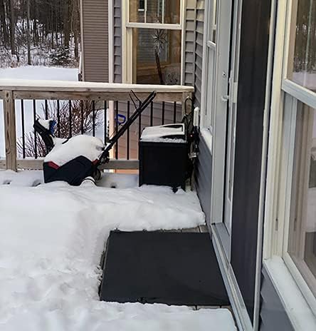 HeatTrak Heated Snow Melting Mats for Entrances - Heated Outdoor Mats - Snow Melting Mats for Winter Snow Removal - Trusted Snow and Ice Melt Products - No-Slip Heating Entrance Mats (24” x 36)