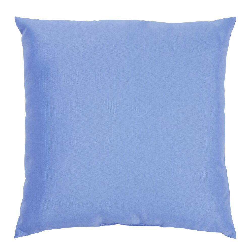 Coussin de jardin carré uni bleu 40x40cm