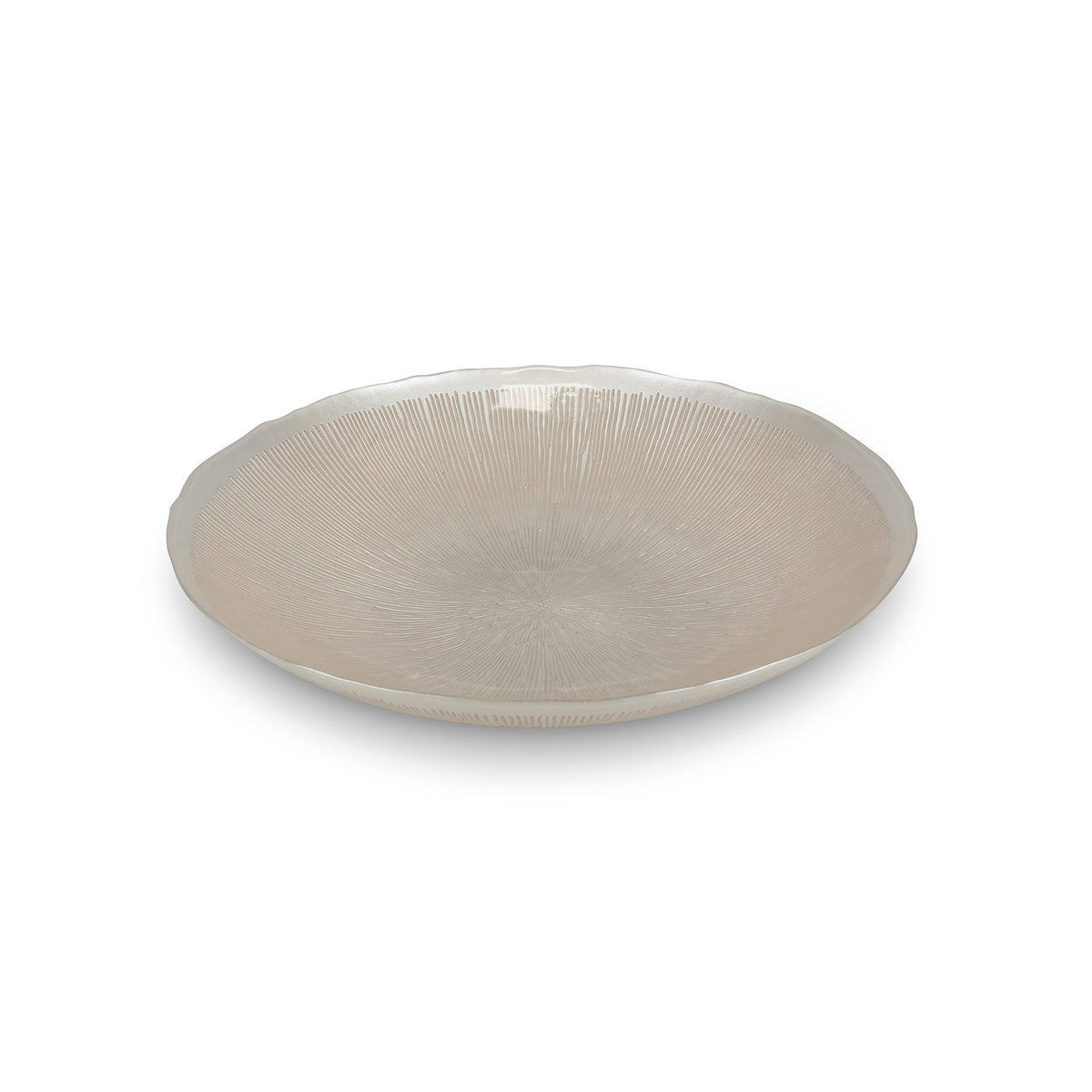 S|P Collection - Sierschaal 40xH6,5cm glas pearl Cosmo