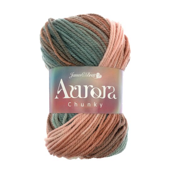 James C Brett Peach Grove Aurora Chunky Yarn 100g