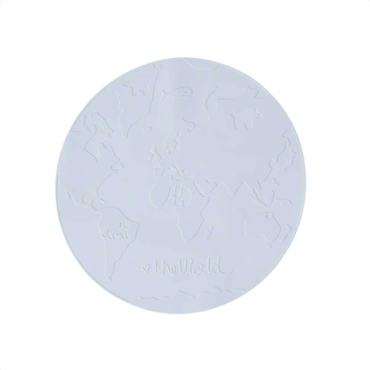 WORLD - Sets de table bleu en silicone Ø39xH0,2cm