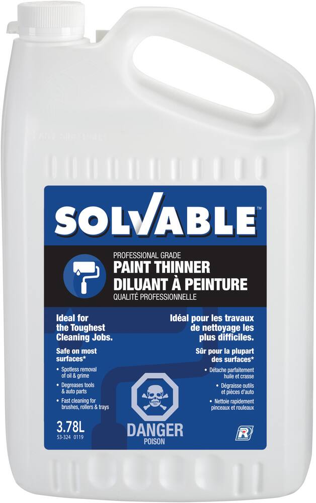 Solvable Professional Grade Multi-Surface Paint Thinner, Cleaner & Degreaser