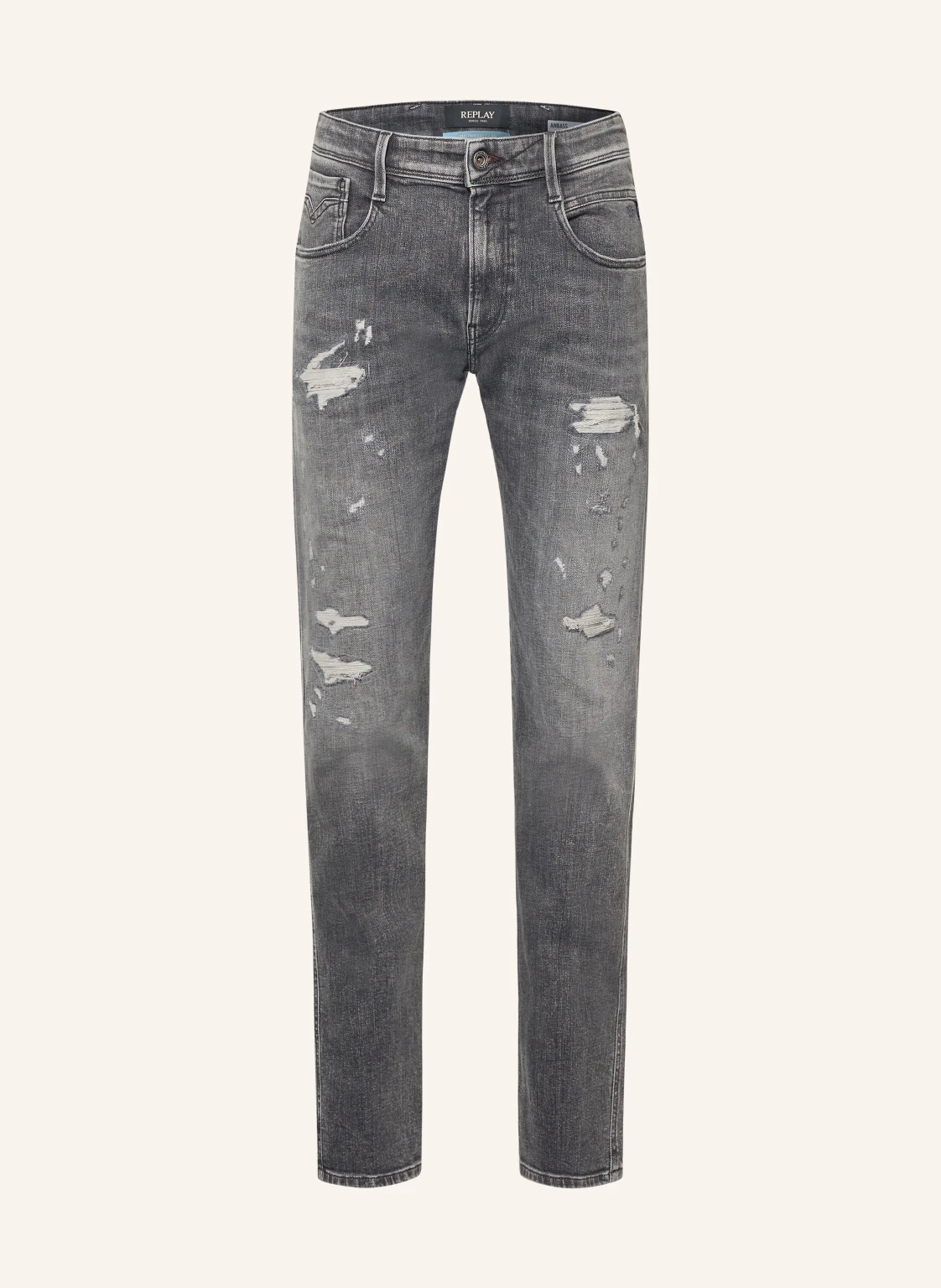 REPLAY Destroyed Jeans ANBASS Slim Fit