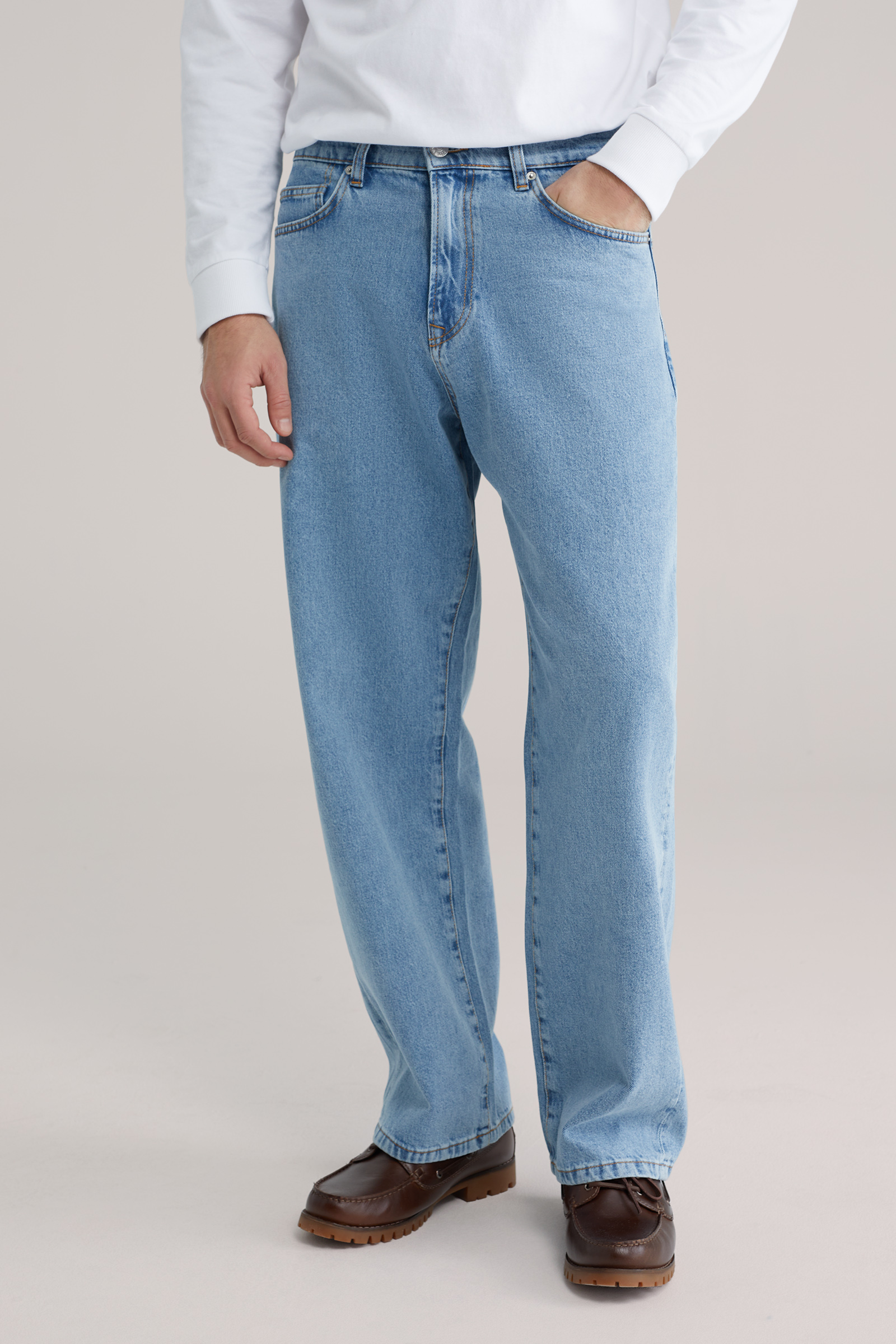 Heren barrel fit jeans