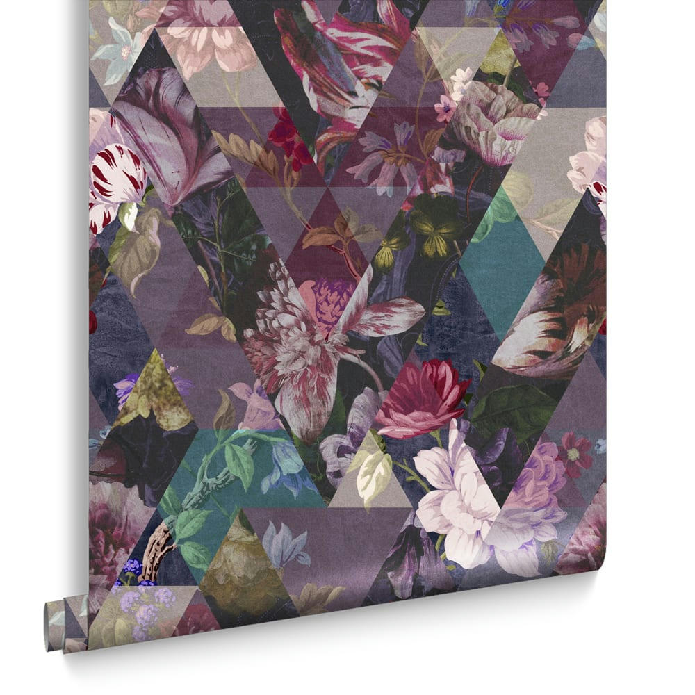 - papier peint timepiece violet 1005x52cm