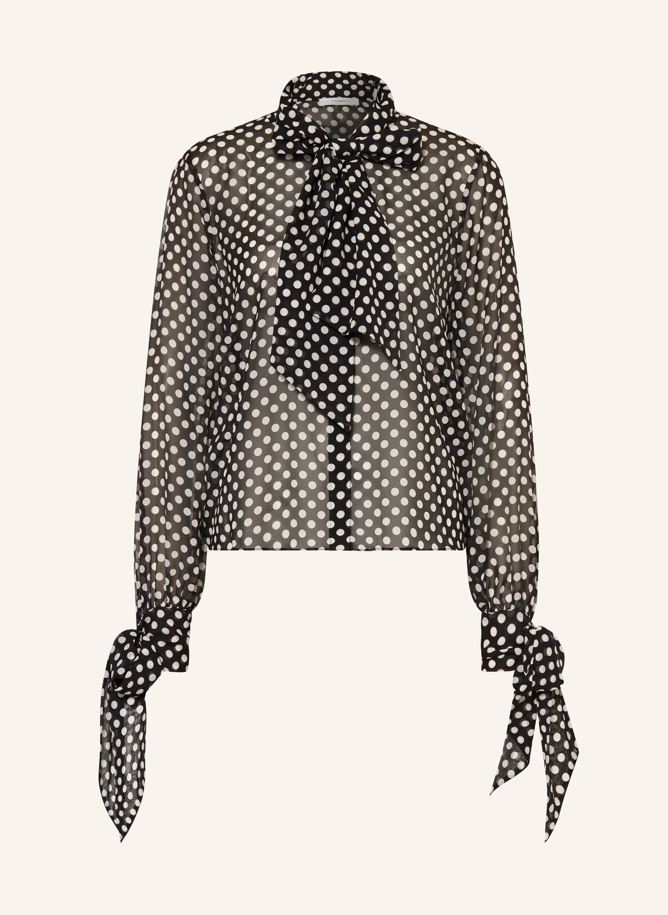 FRAME Schluppenbluse THE POLKA DOT NOUVELLE BLOUSE aus Seide