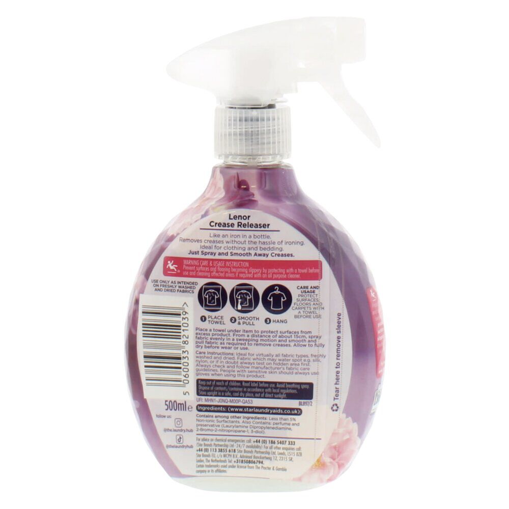 Spray défroissant Lenor Love Exotic Bloom & Moonlight Lily 500ml