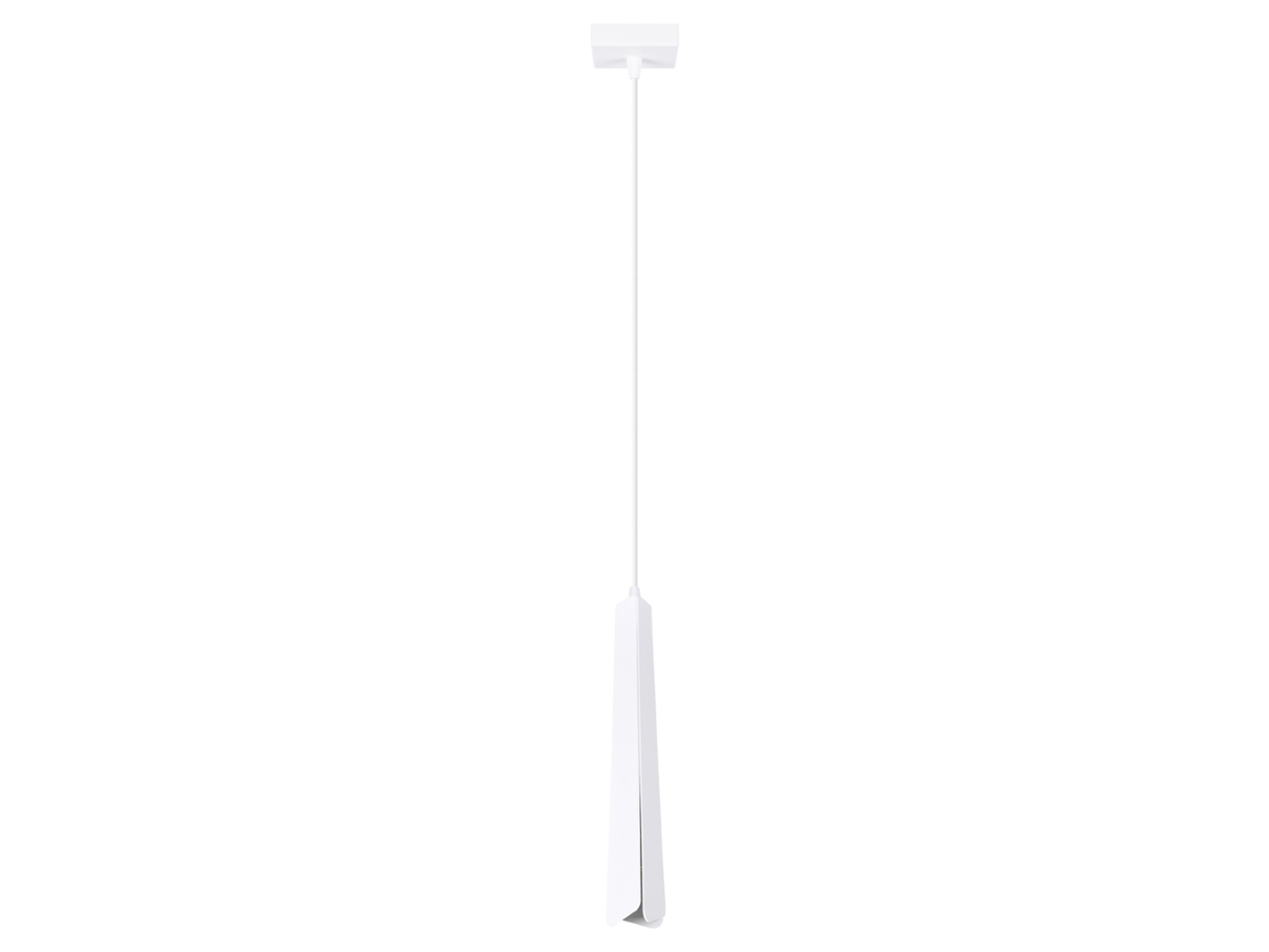 Lampa wisząca Prysm stalowa biała