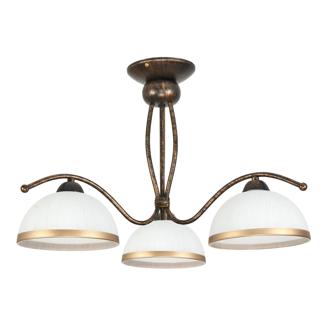 Lampa wisząca sufitowa retro stare złoto do salonu EDYLIT 3xE27 RENOS 1-872