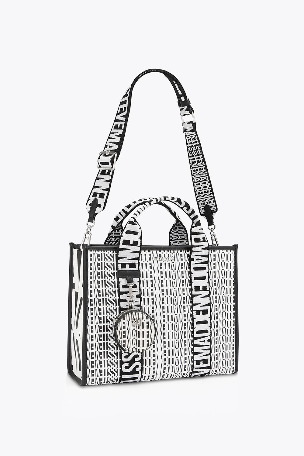 STEVE MADDEN Optic Bag Black' Fabric