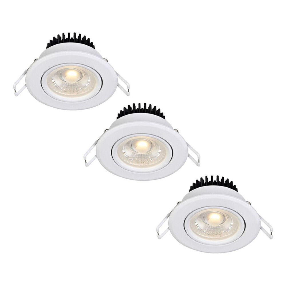 DOWNLIGHT MARKSLÖJD VIDAR 3-PAK HVIT