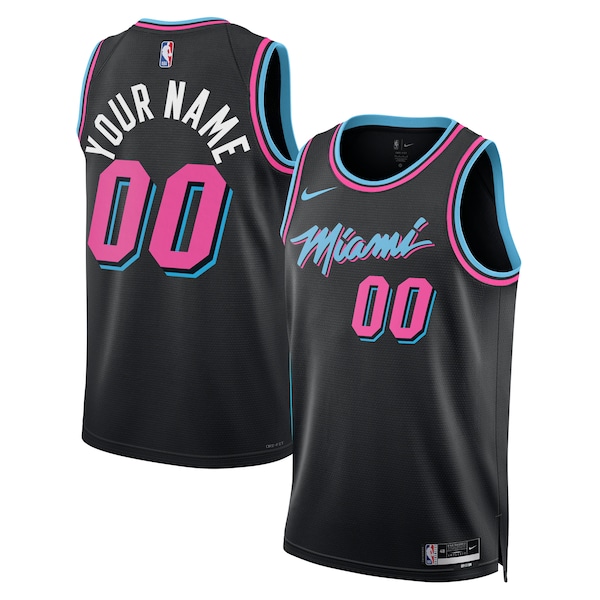Miami Heat Nike Unisex 2025/26 City Edition Swingman Custom Jersey - Black