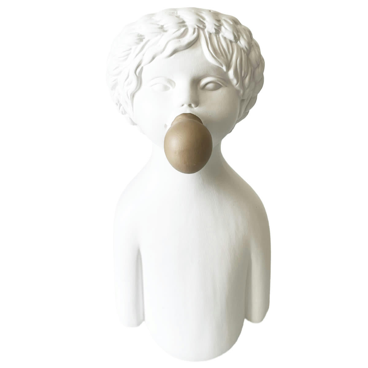 - Vase fillette Bubble blanc 34 cm