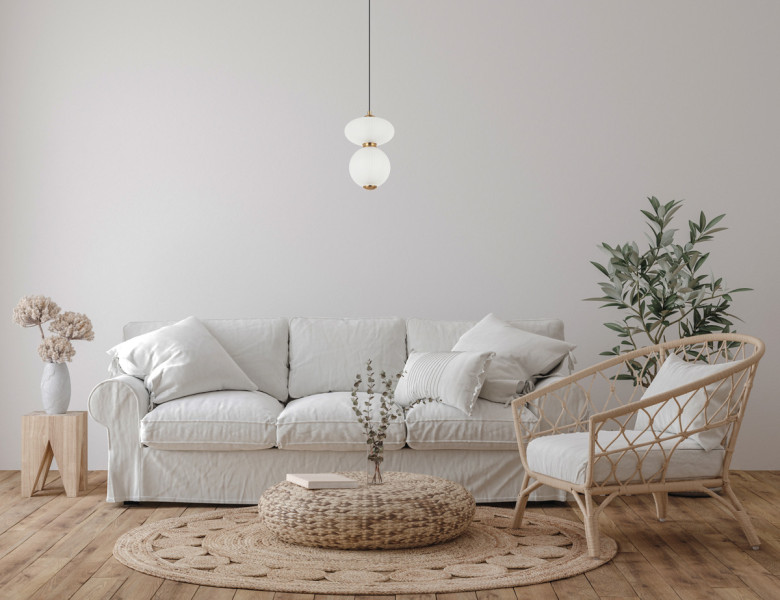 Lampa wisząca NICO złota LED 1x8W Ciepła biel 825lm Italux