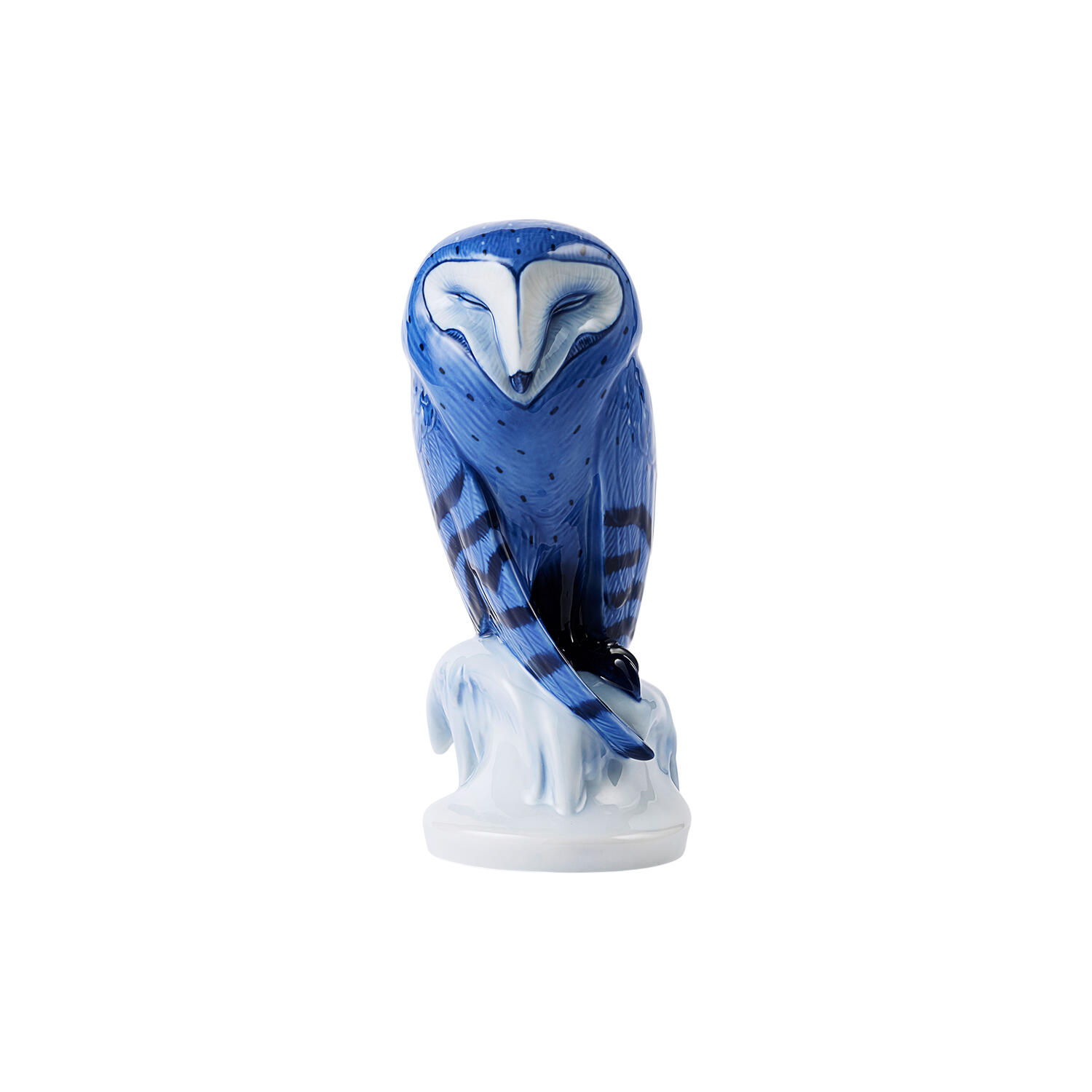 Porcel&aelig;nsfigur Ugle, bl&aring;
