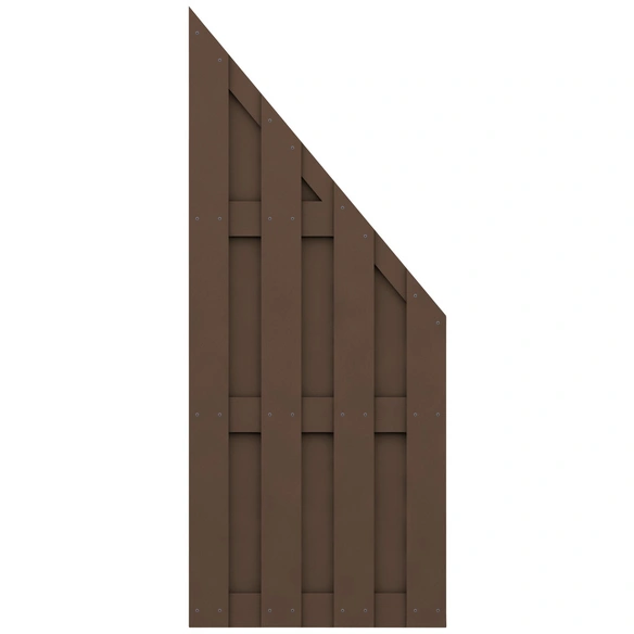 Abschlusselement »JUMBO«, Holz-Polymer-Werkstoffe (WPC), HxL: 179 x 74 cm cm