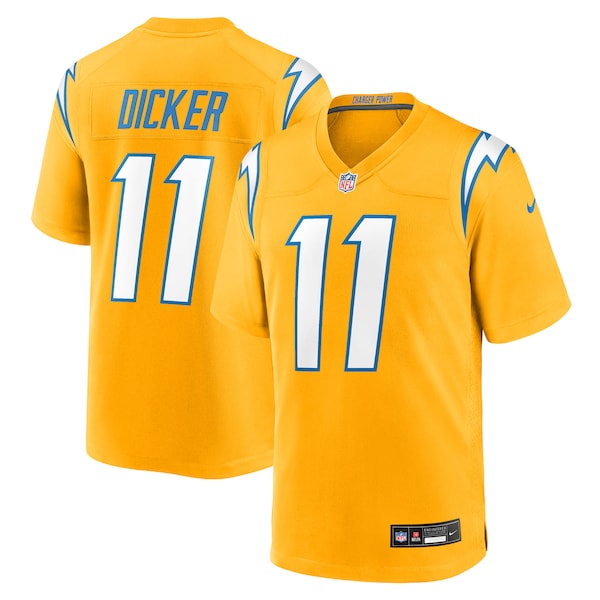Cameron Dicker Los Angeles Chargers Nike Alternate Game Jersey -  Gold/Navy/Powder Blue