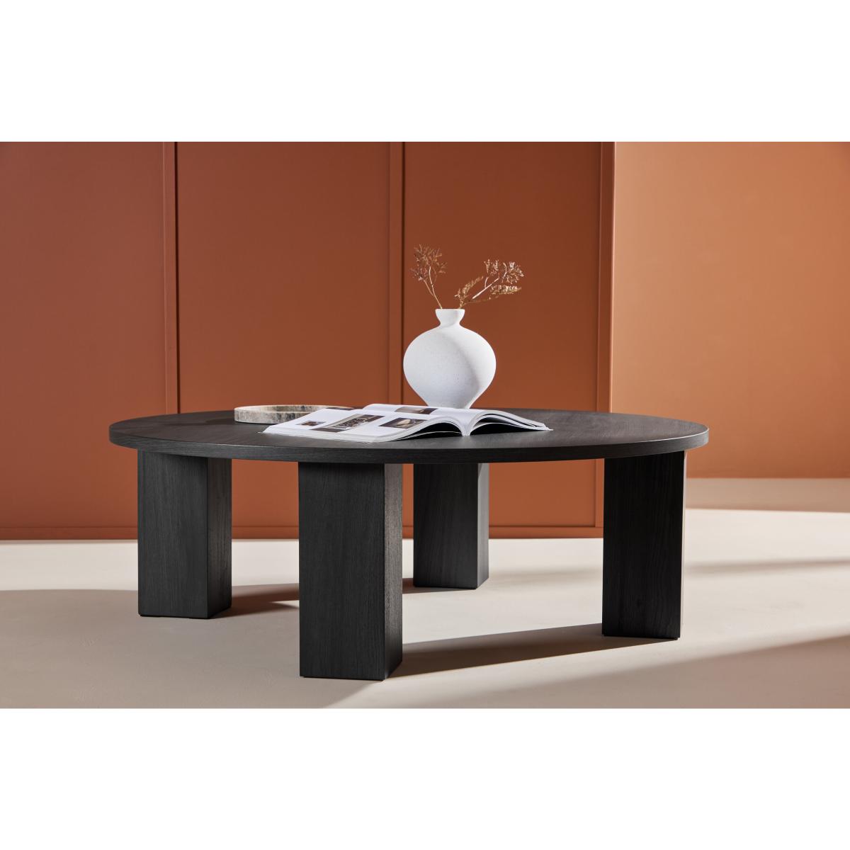 Svea - Elettra ronde salontafel - ø120 cm - zwart
