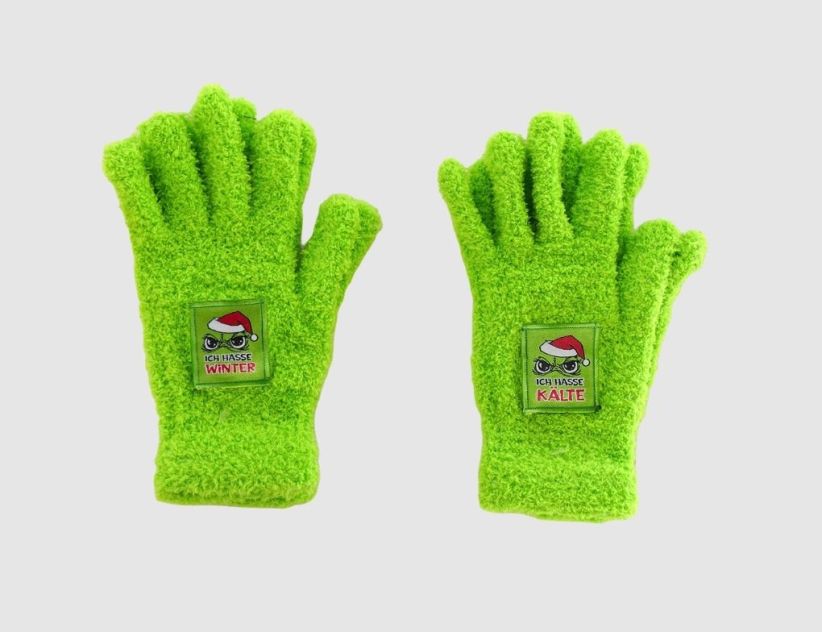 Handschuhe Festtagsmuffel Grün