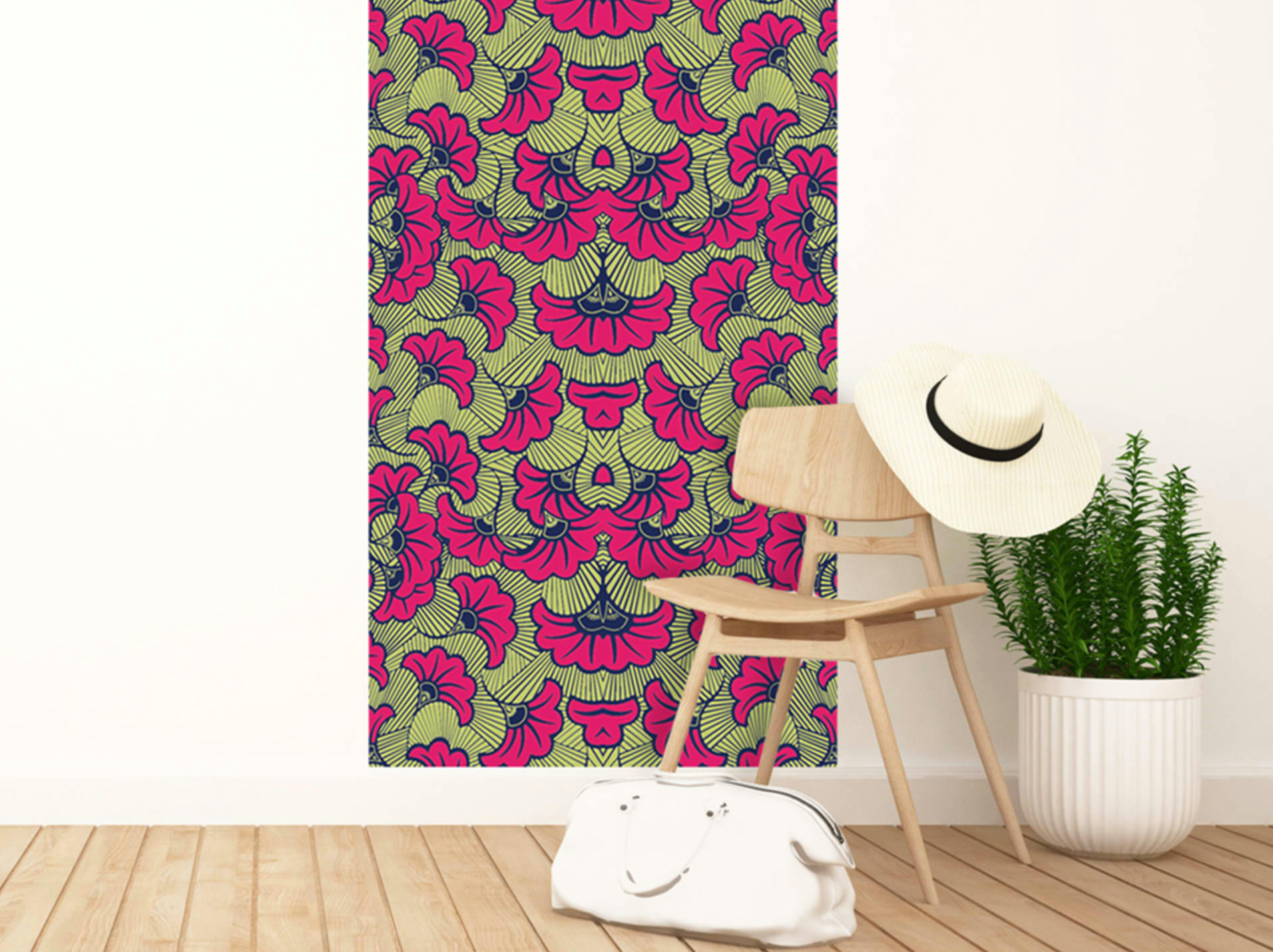 - Papier peint adhésif wax amarante 80cmx2m50