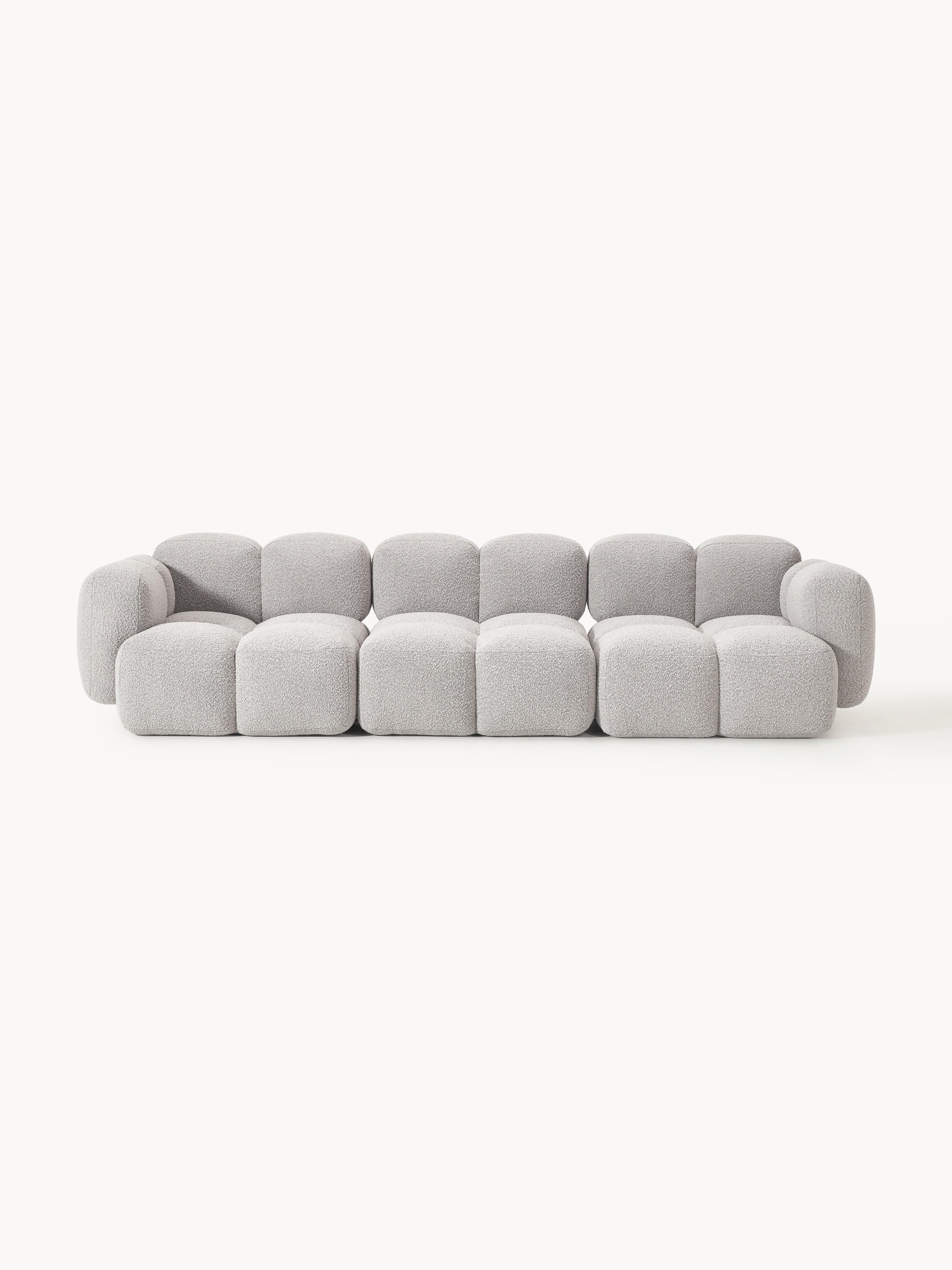 Modulares Sofa Tayla (4-Sitzer) aus Bouclé