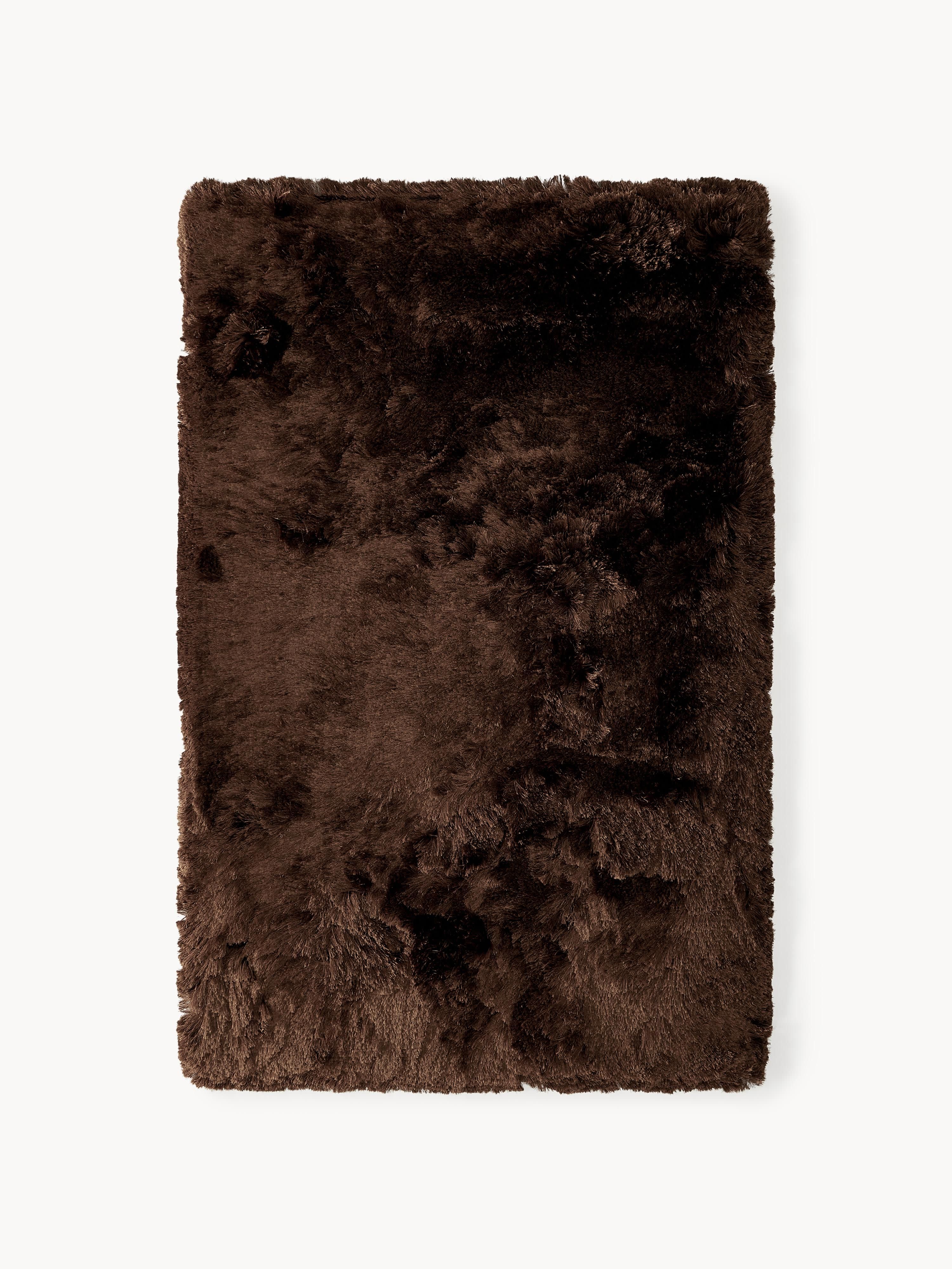 Glänzender Hochflor-Teppich Jimmy