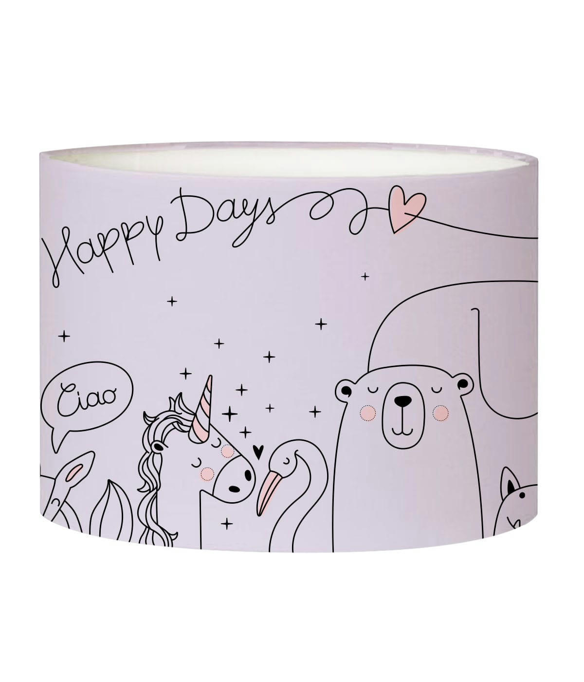 ENFANT - Abat-jour lampadaire enfant Happydays lavande D: 45 x H: 25