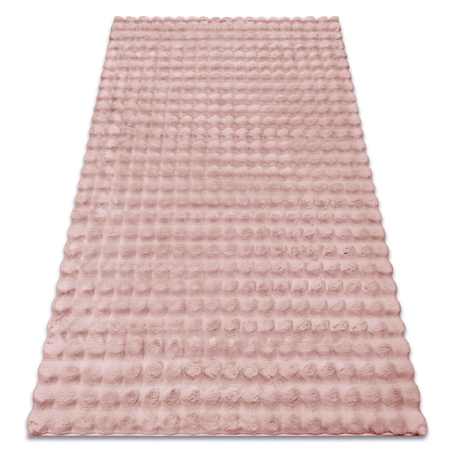 Dywan BUBBLE pudrowy róż 45 IMITACJA FUTRA KRÓLIKA 60x100 cm