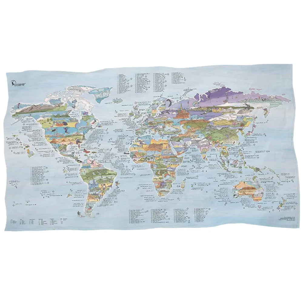 Awesome Maps Kitesurf Map Best ing Spots In The World towel