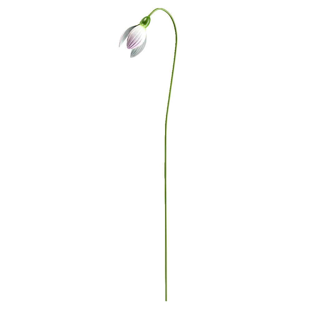 Fleur métal à planter lotus H60cm (3 modèles)
