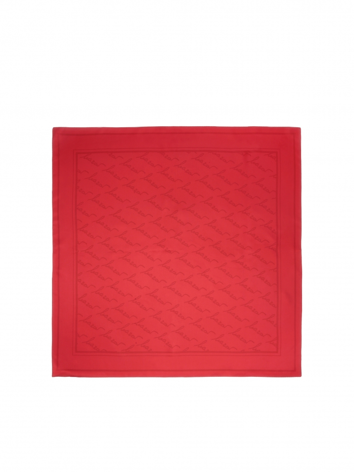 Red neckerchief made of fine silk