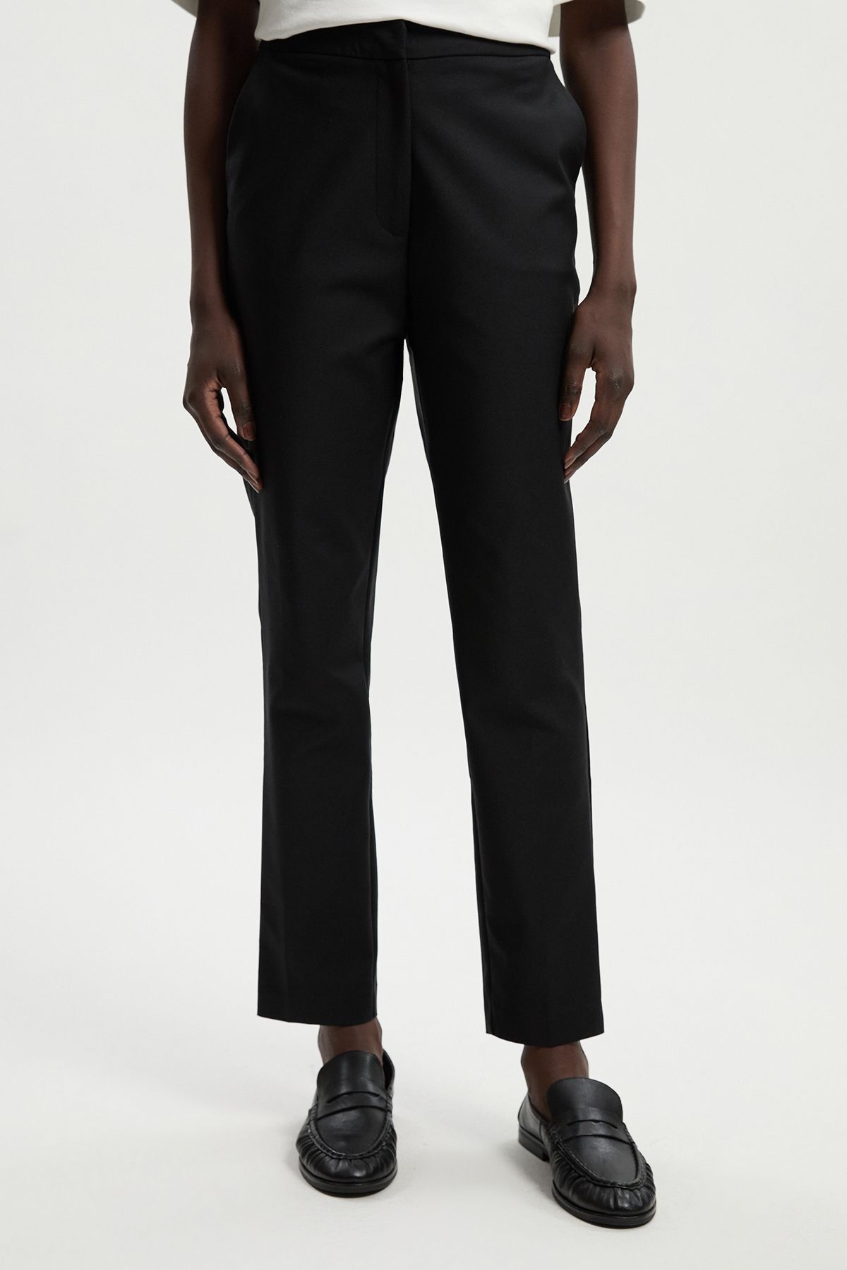 KarenMillen Petite Essential Techno Woven Crop Trouser