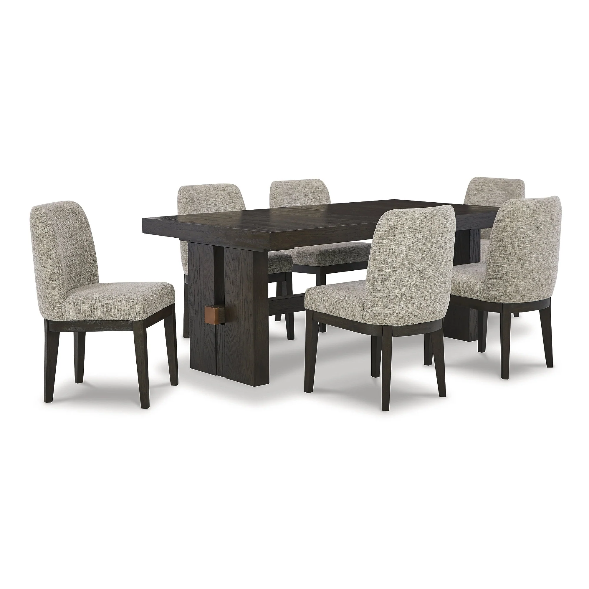 Signature Design by Ashley Burkhaus Dark Brown 7-Piece Dining Package