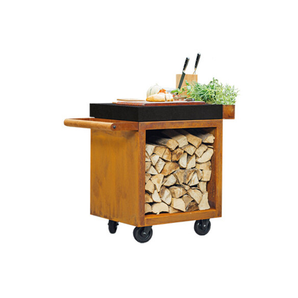 Table Corten Pro 65 Céramique Anthracite - Ofyr