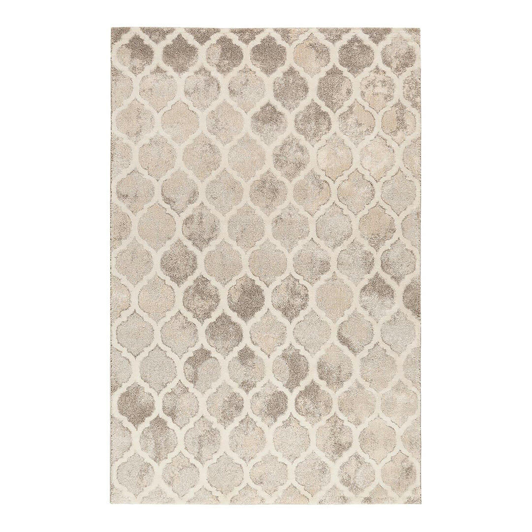 REPLAY - Tapis géométrique design en polypropylène gris 80x150