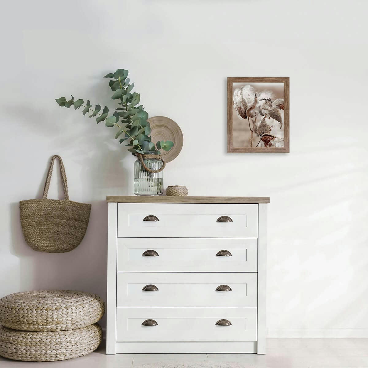 NORDIQUE - Cadre photo marron 24x30 cm bois reconstitué fsc